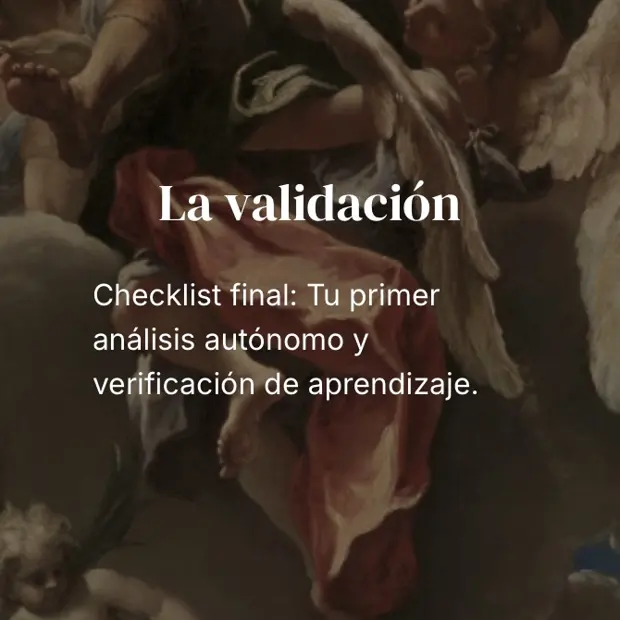 Módulo 8, La validación: checklist final, tu primer análisis autónomo y verificación de aprendizaje.